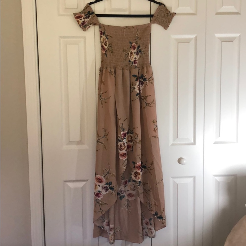 Floral off the shoulder dress